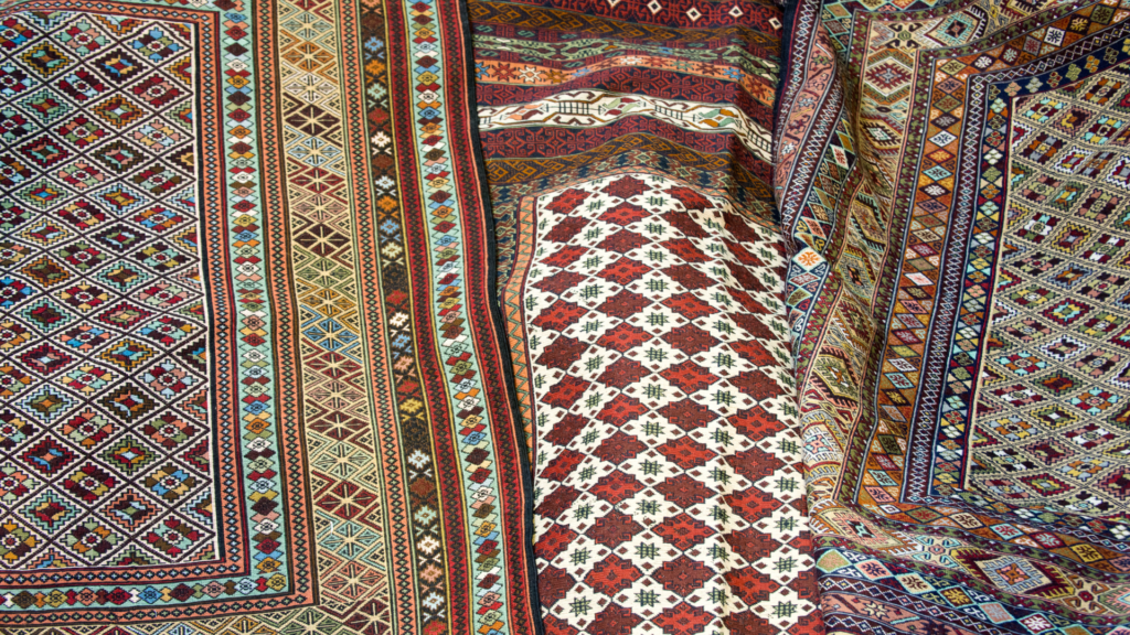 Persian mats at a Bazaar
